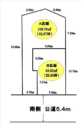 The entire compartment Figure. A compartment, There are B compartment reference plan. 