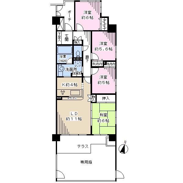 Floor plan. 4LDK, Price 25,800,000 yen, Occupied area 85.76 sq m