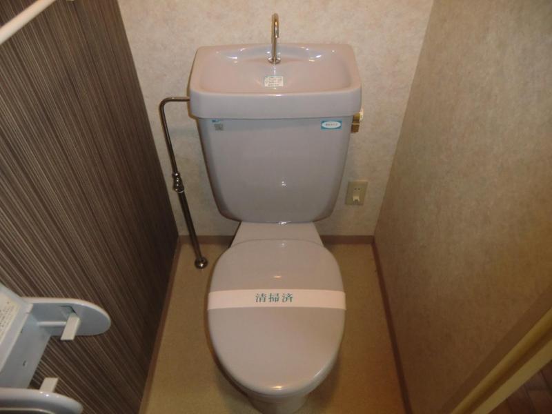 Toilet. Washlet is mounting possible of toilet