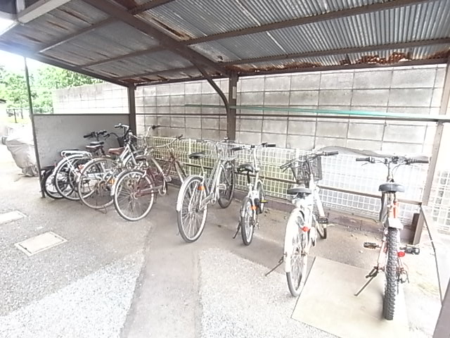 Other common areas. Bicycle storage is covered.