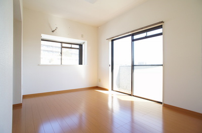 Living and room. Western-style rooms also have windows on two sides.