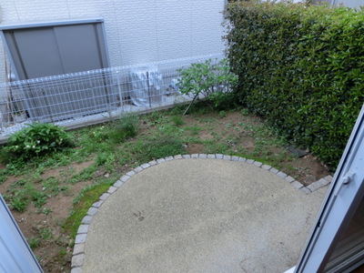 Balcony. Spacious private garden