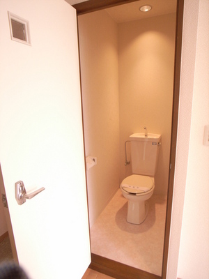 Toilet. It settles down space