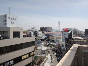 View. Nishi-Funabashi Station overlooks