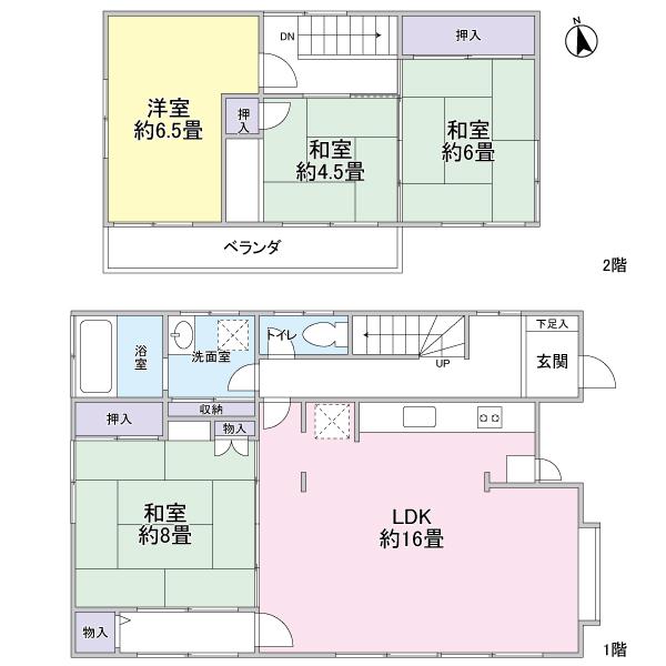 Floor plan. 18,800,000 yen, 4LDK, Land area 146.37 sq m , Building area 100.19 sq m floor plan