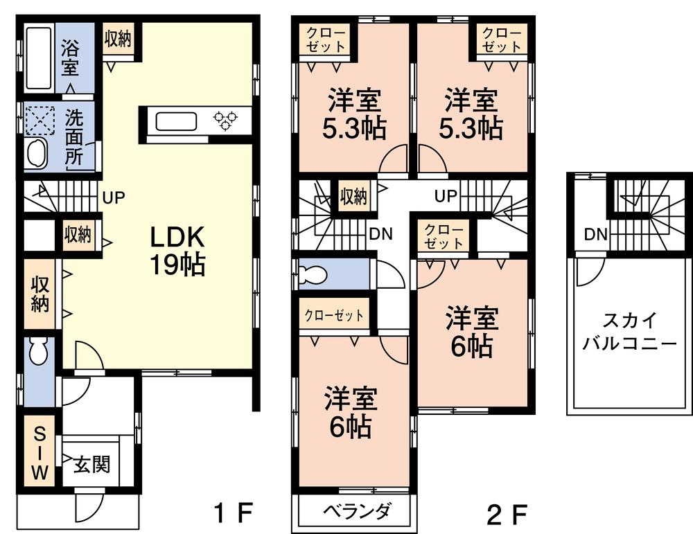 Floor plan. 36,900,000 yen, 4LDK, Land area 100.03 sq m , Building area 101.35 sq m
