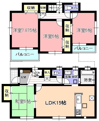 Floor plan. 29,800,000 yen, 4LDK, Land area 150.38 sq m , Building area 97.5 sq m