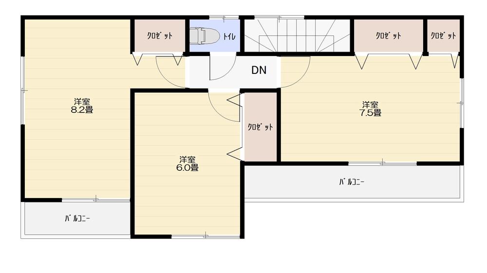 Floor plan. 27,800,000 yen, 4LDK, Land area 102.86 sq m , Building area 102.86 sq m 2F
