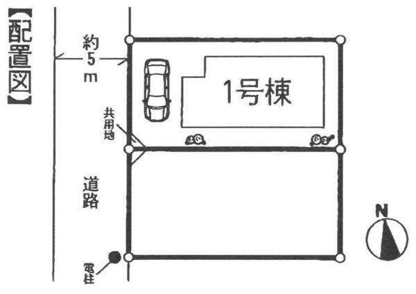 The entire compartment Figure. One section in the quiet residential area of ​​parkland, Shaping a district picture!