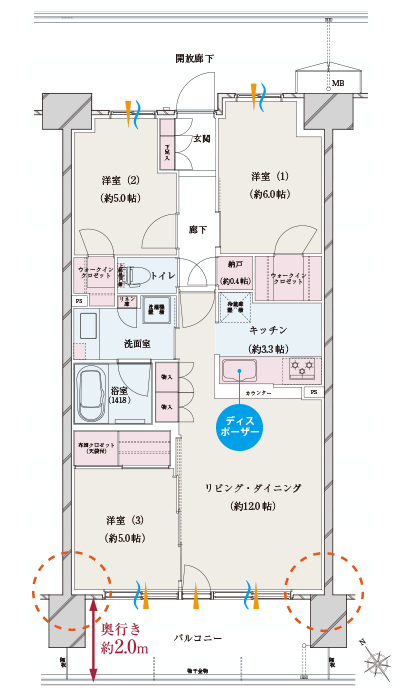 Floor: 3LDK + 2WIC + FC, the occupied area: 71.13 sq m, Price: TBD