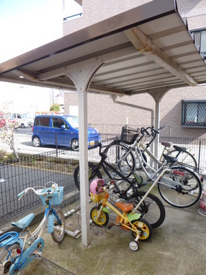 Other common areas. On-site bicycle parking lot