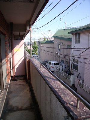 Balcony. Scenery as seen from the balcony