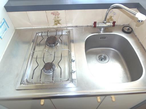 Kitchen. It is with gas stove. 