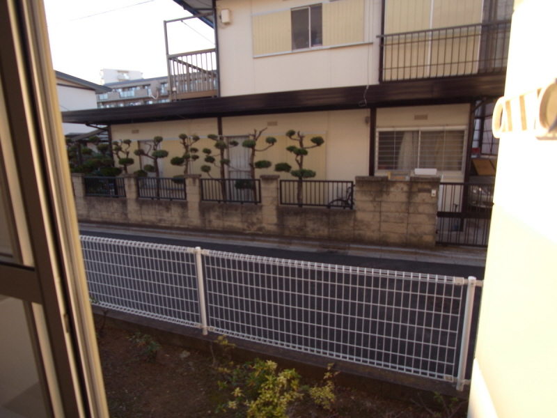 Balcony. It is a quiet residential area.