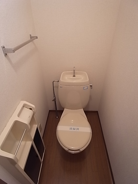 Toilet. It is a toilet with a clean