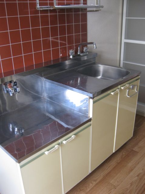 Kitchen. Gas stove is can be installed type of kitchen.