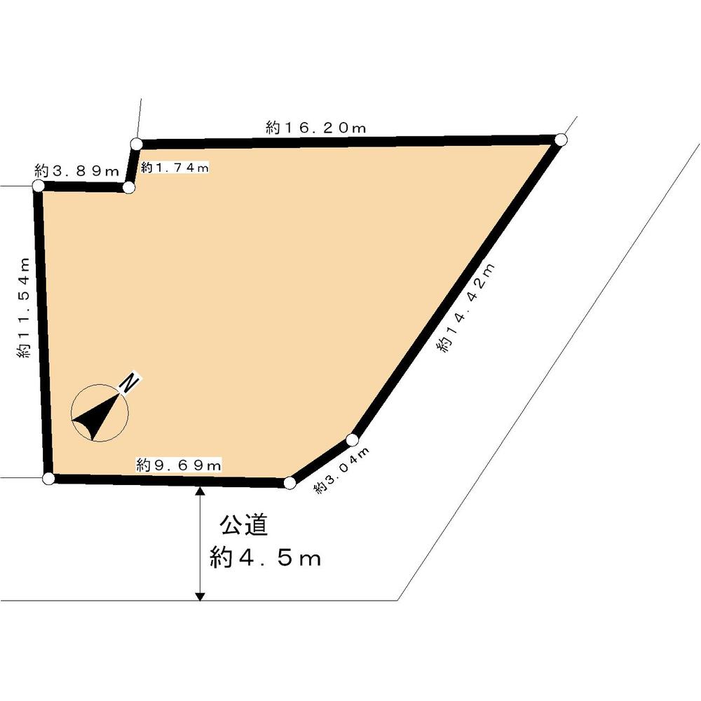 Compartment figure. Land price 21.5 million yen, Land area 203.28 sq m