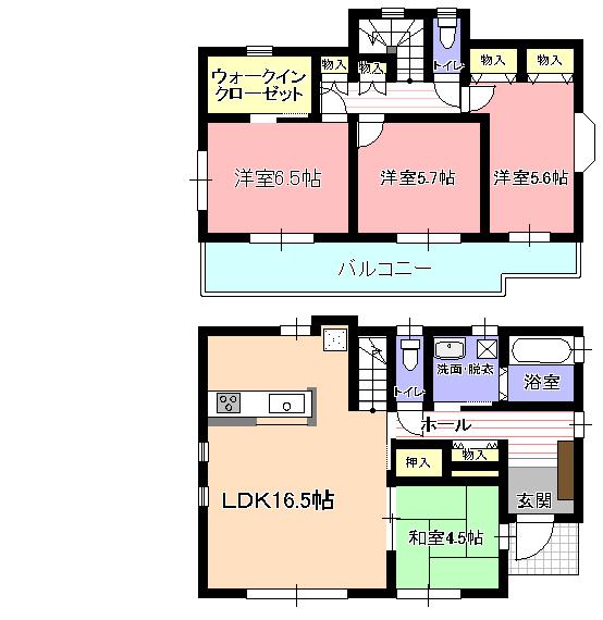 Building plan example (floor plan). Building area 1F54.87 sq m (16.60 square meters) 2F43.88 sq m (13.27 square meters) TOTAL98.75 sq m (29.87 square meters) Amount of money 29.87 square meters × 50 million (excluding tax)