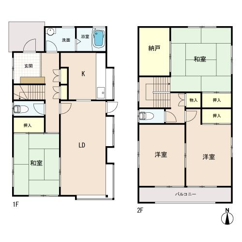Floor plan. 19.5 million yen, 4LDK + S (storeroom), Land area 114 sq m , Building area 99.34 a sq m and happy storeroom How in the study?