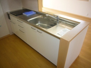 Kitchen. Workbench spacious ☆ IH system kitchen