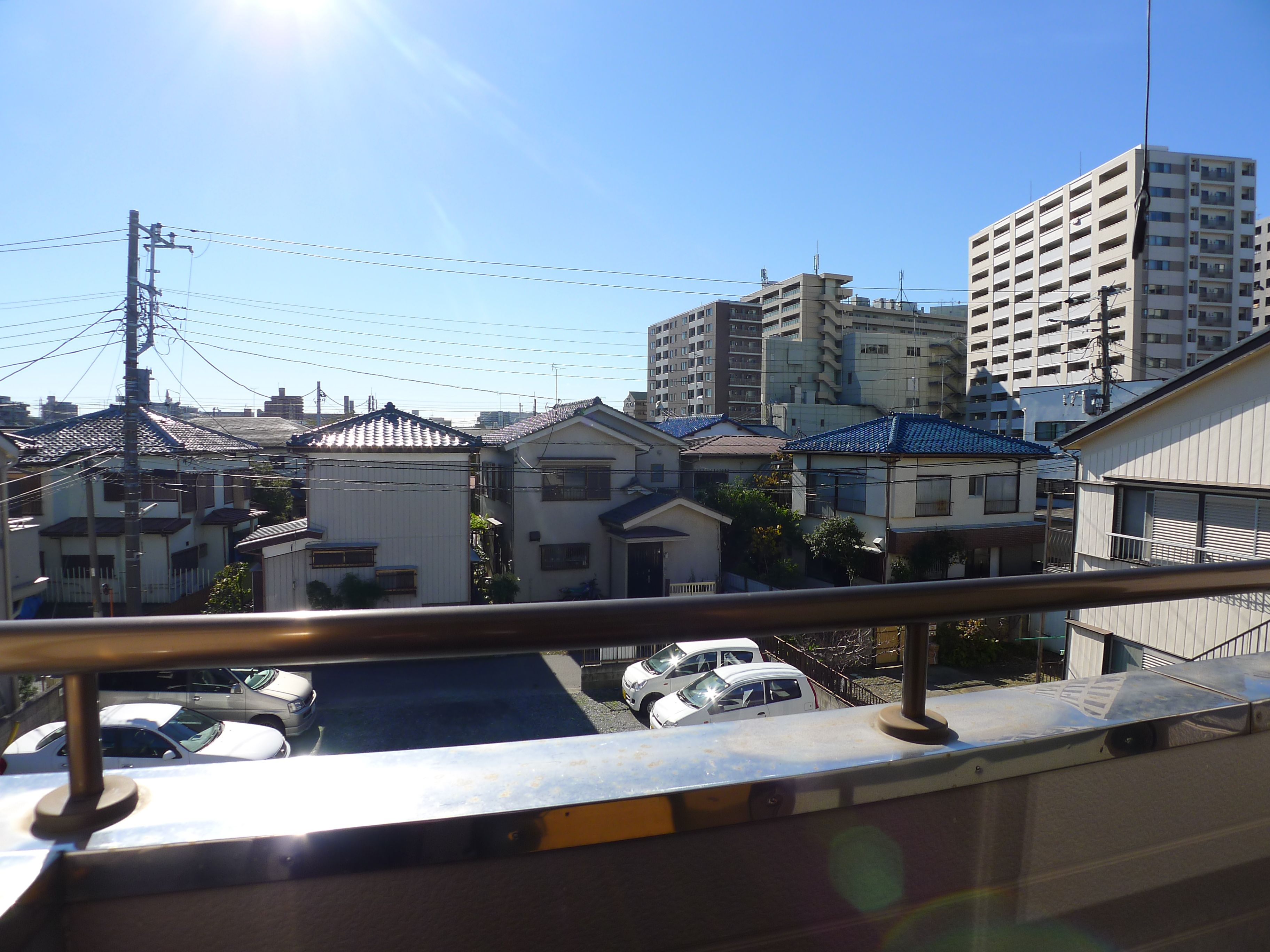 View. Facing south in sunny ☆ 