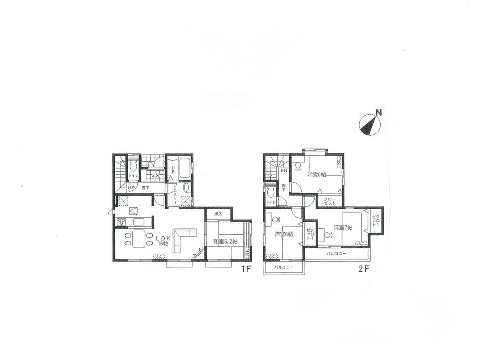 Floor plan. 30,800,000 yen, 4LDK, Land area 138.71 sq m , Building area 95.63 sq m Floor