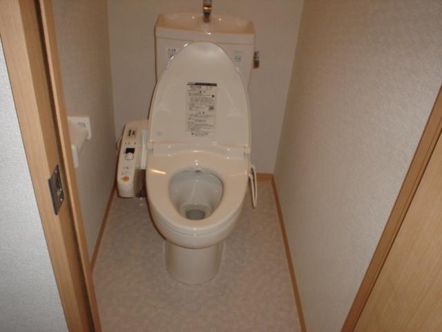 Toilet. Also with warm water toilet seat