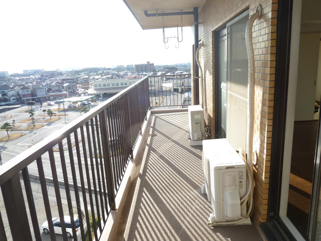 Balcony. Balcony in the sun will delight even your laundry