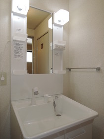 Washroom. It comes with shampoo dresser!