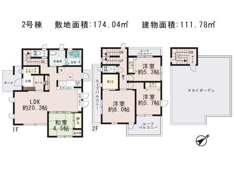 Floor plan. 36 million yen, 4LDK, Land area 166.21 sq m , Building area 134.97 sq m