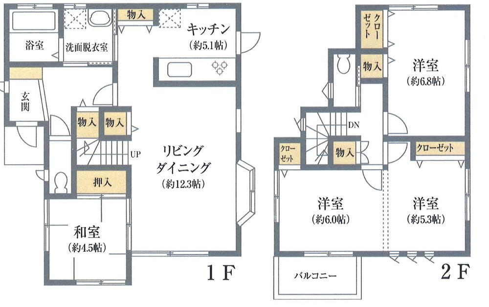 Floor plan. 35,800,000 yen, 3LDK, Land area 165.76 sq m , Building area 98.12 sq m floor plan
