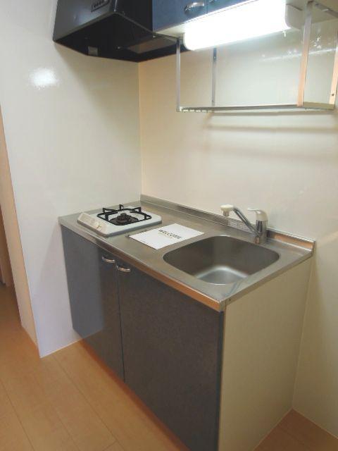 Kitchen. Also enhance the kitchen space, 1-burner stove equipped