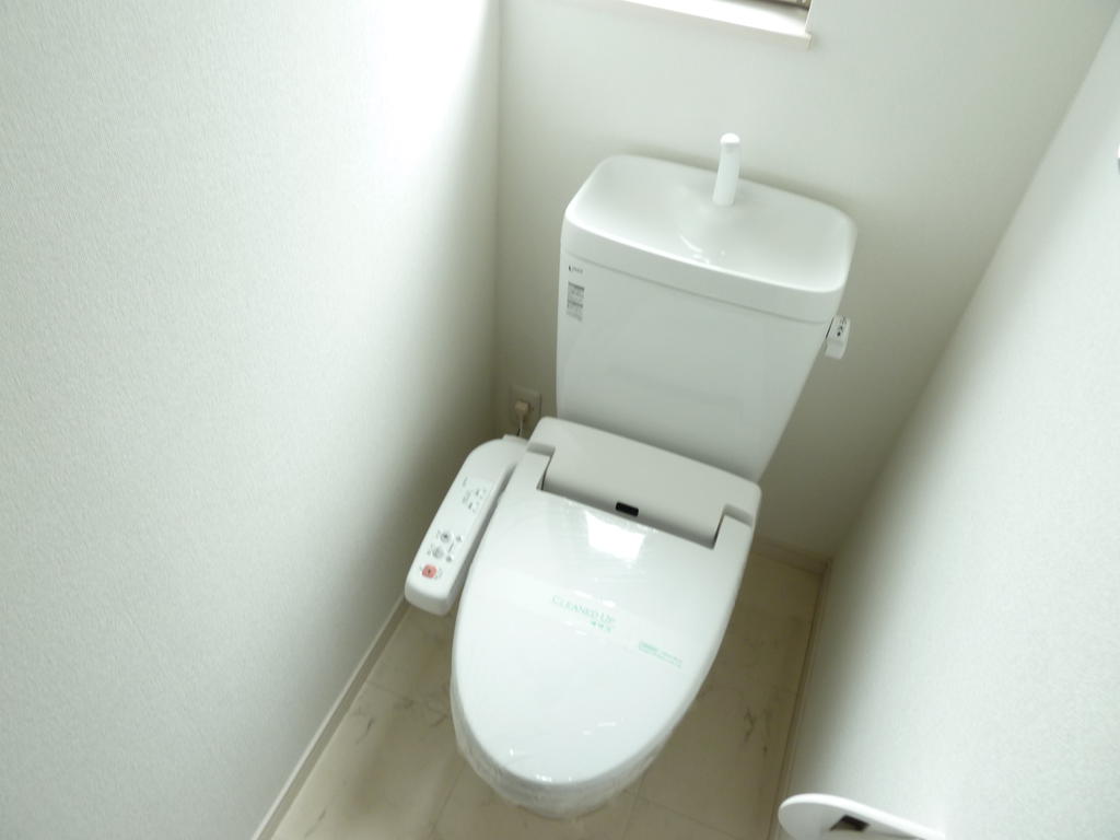 Toilet. With comfortable hot water cleaning machine to the toilet