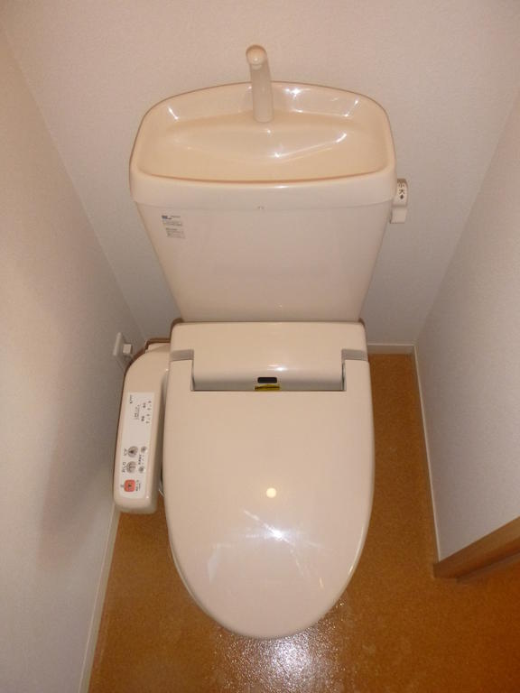 Toilet. Comfortable with warm water washing toilet seat to the toilet