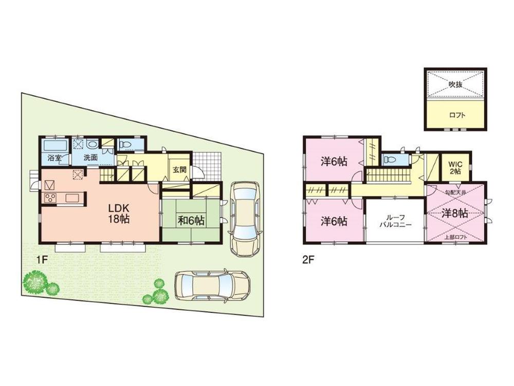 Floor plan. 29,800,000 yen, 4LDK, Land area 172.01 sq m , Building area 114.27 sq m