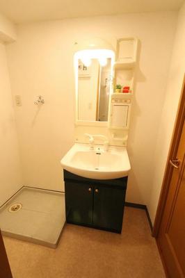 Washroom. Wash basin with shampoo dresser