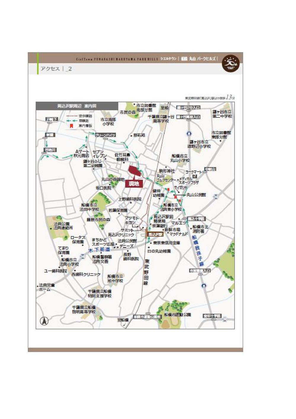 Local guide map. Information map