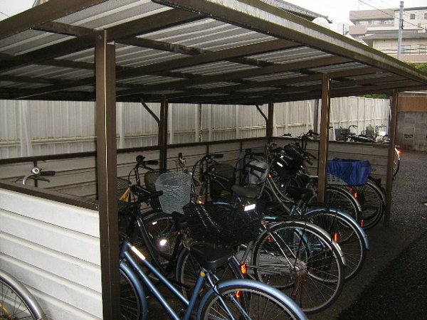 Other common areas. bicycle parking space