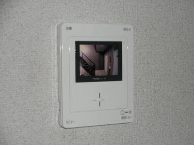 Security. TV monitor with intercom