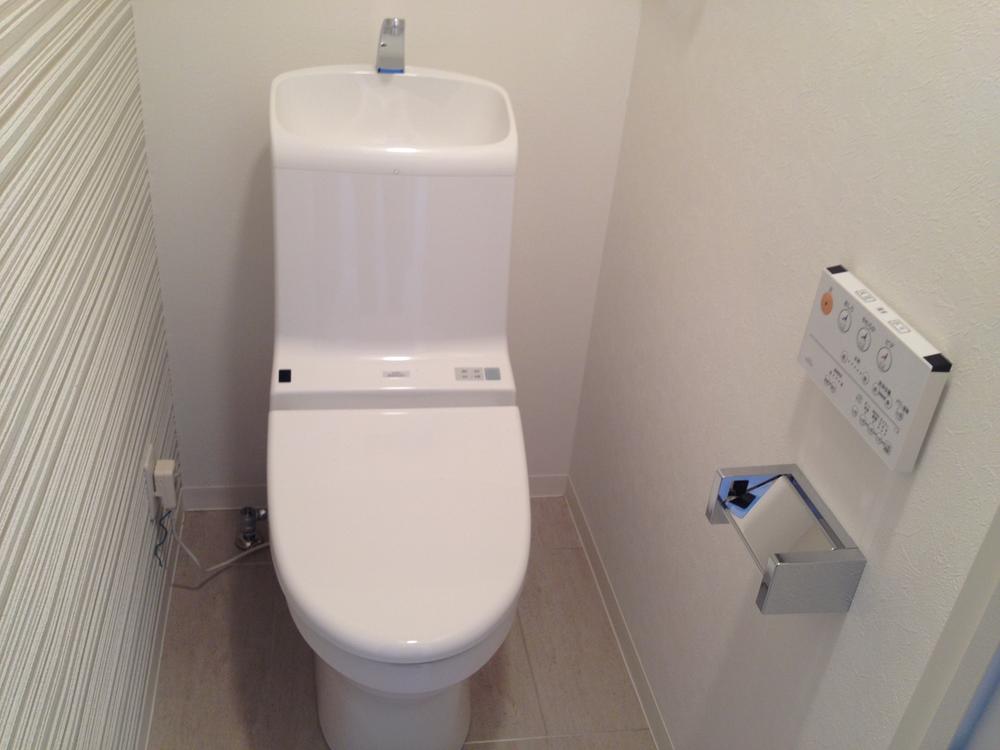 Toilet. Bidet with toilet is already renovation.