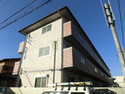 Building appearance. It is appearance from behind side