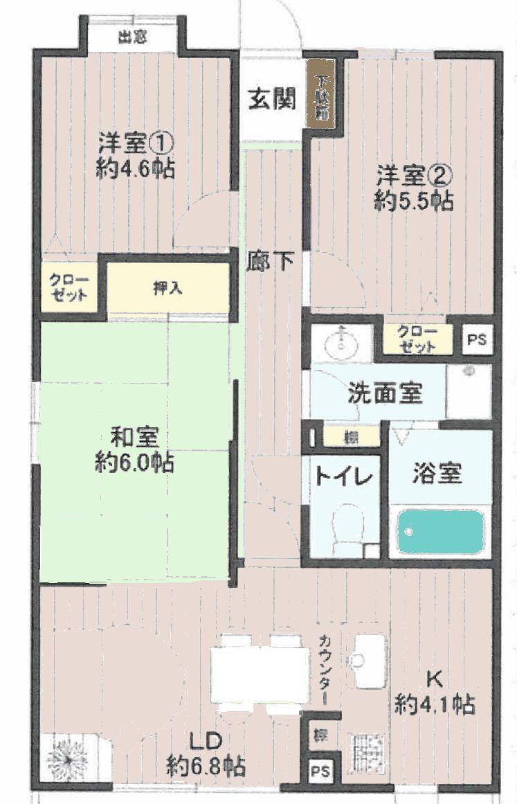 Floor plan. 3LDK, Price 17,900,000 yen, Footprint 62 sq m , On the balcony area 8.12 sq m face-to-face kitchen, You momentum conversation of family