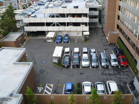 Parking lot. Parking is a self-propelled