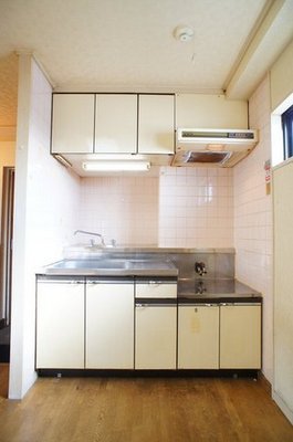 Kitchen. Two-burner stove can be installed.