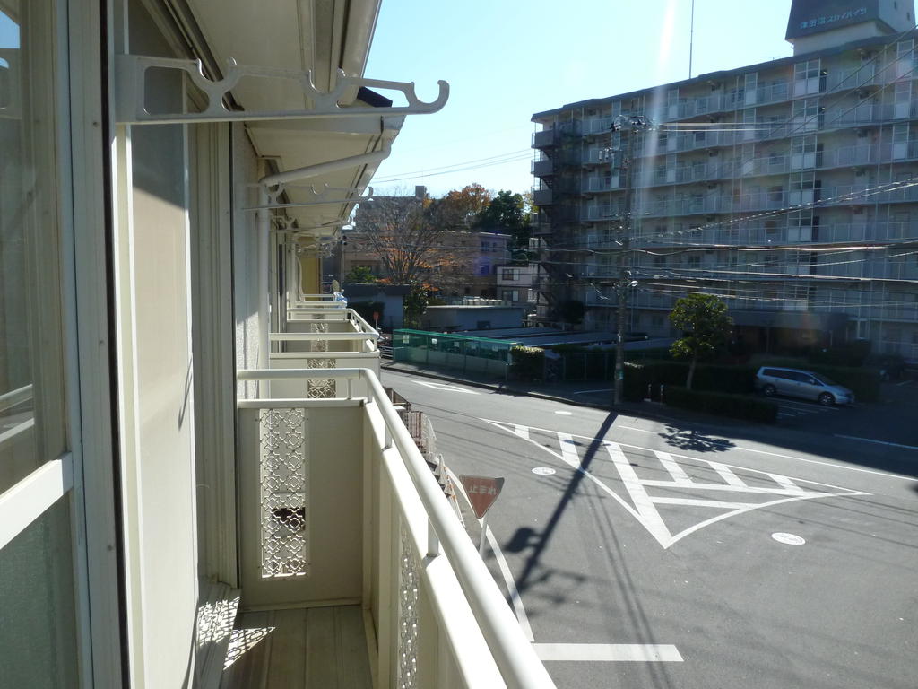 Balcony. Balcony in the sun will delight even your washing products.