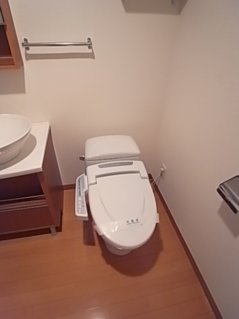 Toilet. Washlet comes with