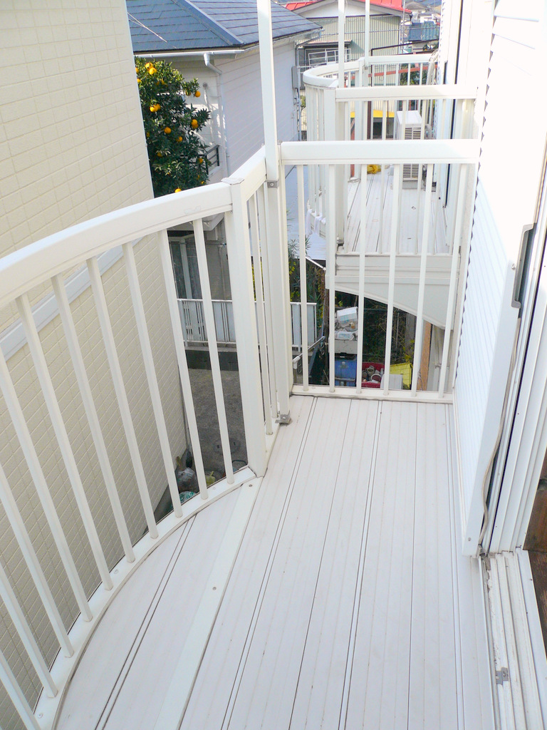 Balcony. Stylish balcony