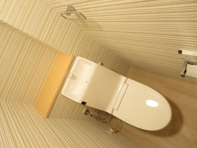 Toilet. Toilet of stylish space. Washlet is with.