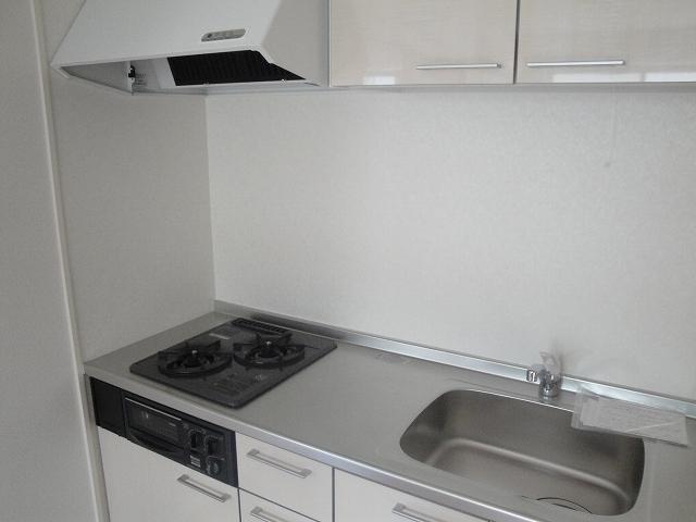 Kitchen. It is a two-burner grill with a system Kitchen ~