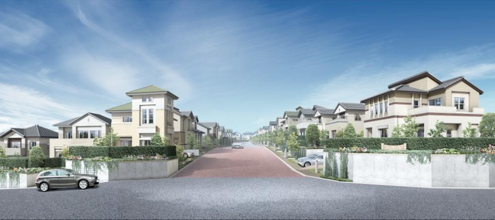 Cityscape Rendering. Streets born in the large-scale development of all 82 compartments, Taking advantage of the superiority of the gentle location, I was raised to create a three-dimensional and beautiful scenery. South Hinadan rooftops, Guiding light and wind through the four seasons, We have to create the city of permanent residence that has been colored in green.